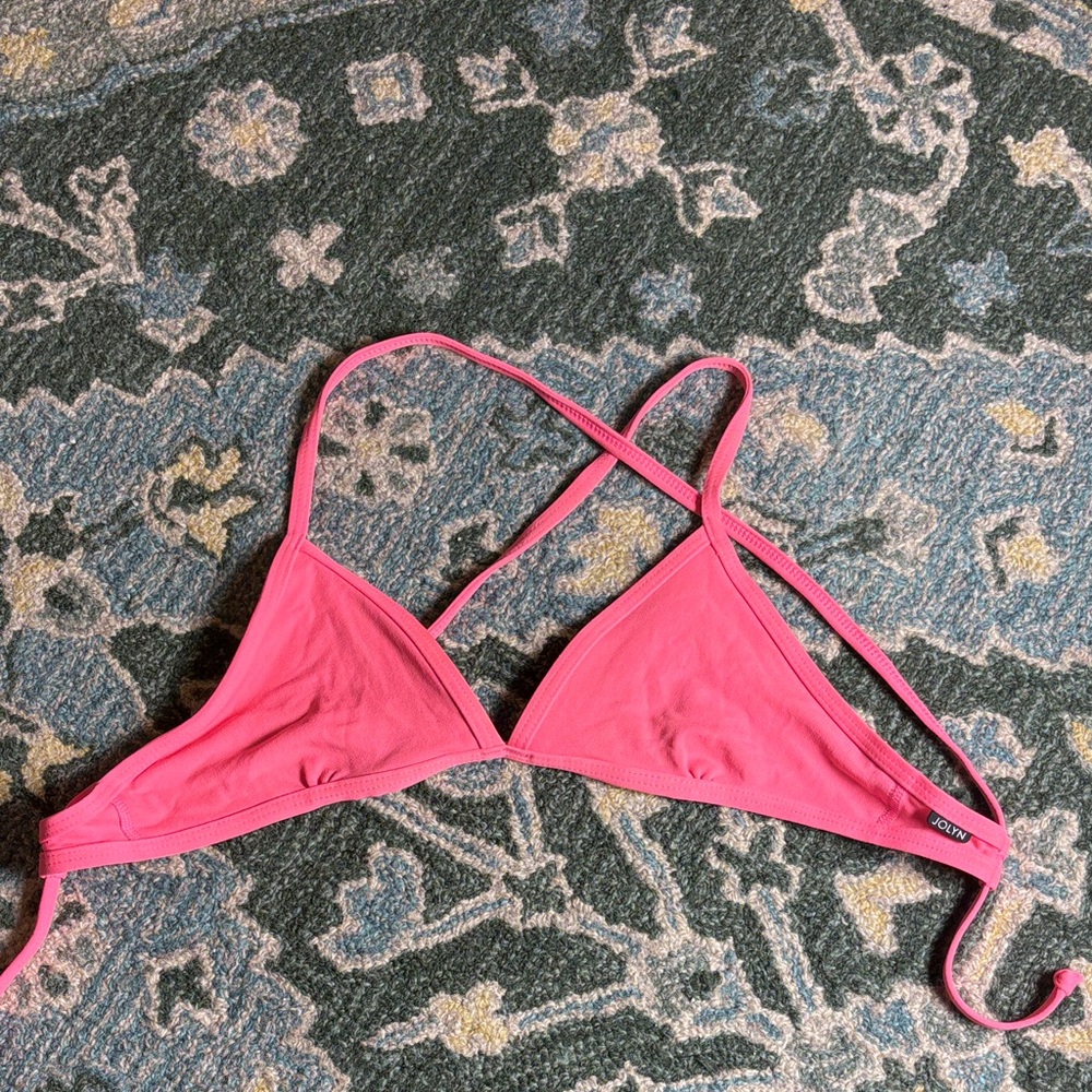 Jolyn Clothing Vibrant Pink Bikini Top